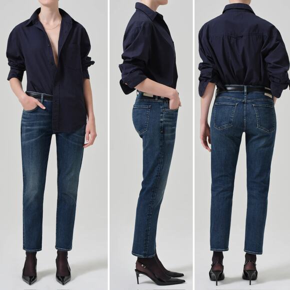 Citizens of Humanity Emerson Mid Rise Slim Boyfriend Relaxed Jean‎ Size 26 $228 - Picture 1 of 16